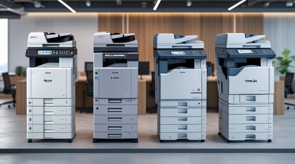 أفضل ماكينات التصوير في 2024 – مقارنة بين Ricoh و Kyocera و Toshiba و Xerox