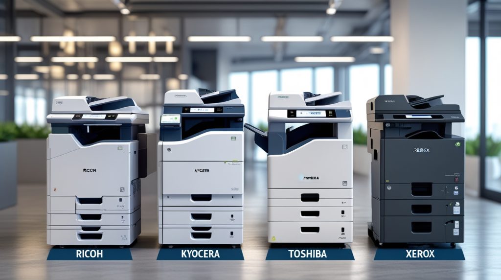 أفضل ماكينات التصوير في 2024 – مقارنة بين Ricoh و Kyocera و Toshiba و Xerox